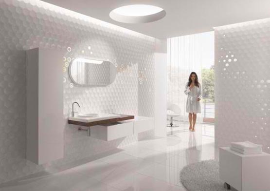 Bathroom wall decoration by Cube & Dots