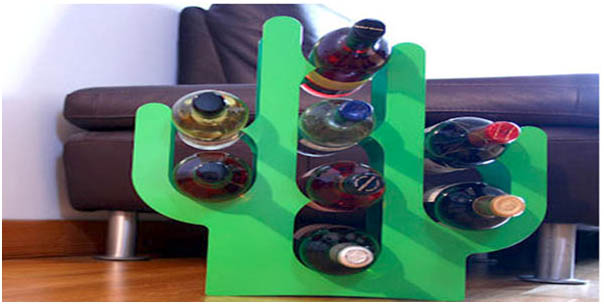 Cactus wine rack