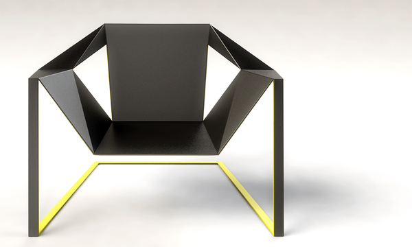 Chair inspired by a meditating monk