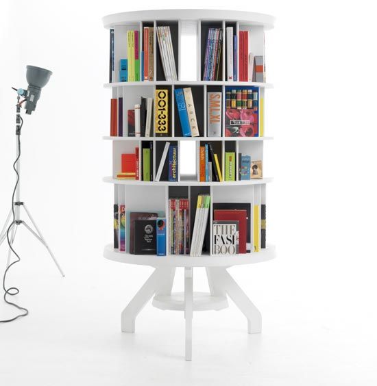 circular shelving unit
