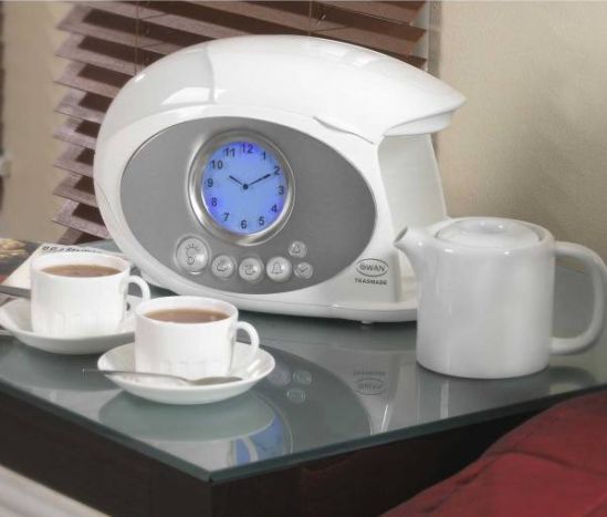 clock and tea maker by swan teasmade 2
