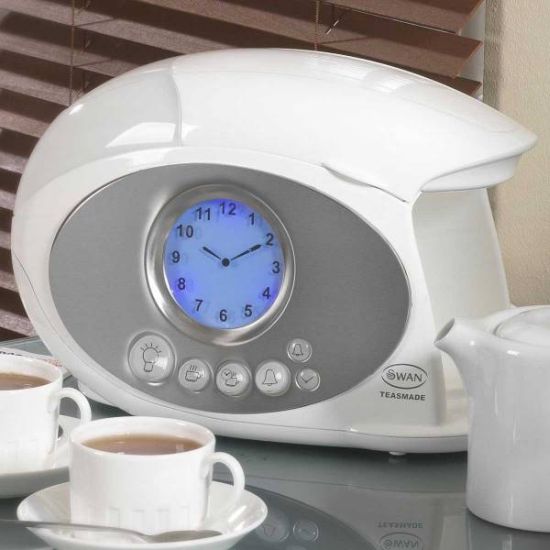 clock and tea maker by swan teasmade 3