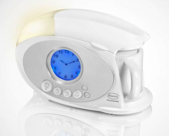 clock and tea maker by swan teasmade 4