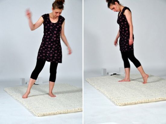 cool music carpet human antenna by florian krutli