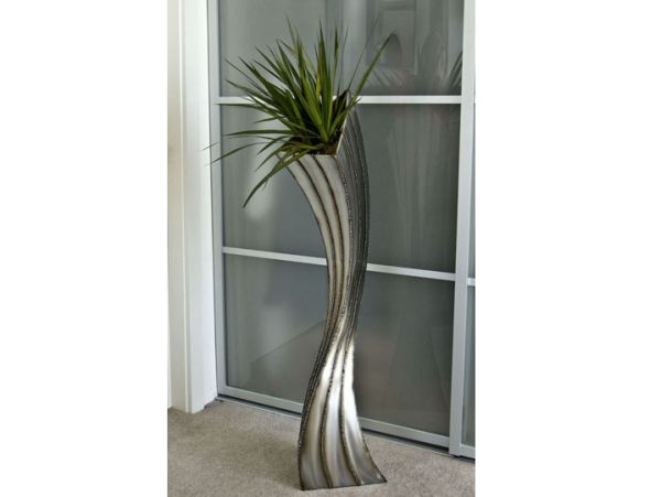 Floor Planter - vertical bead stripe