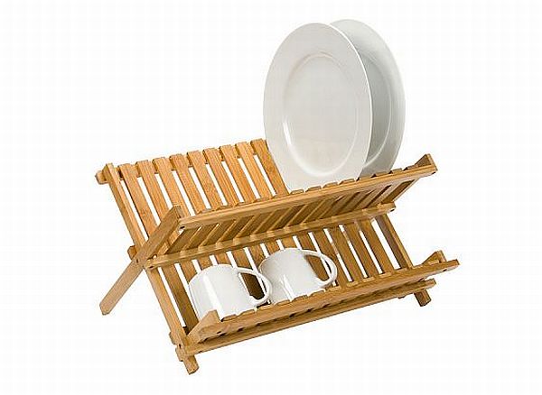 Folding Bamboo Dish Rack Folding Bamboo Dish Rack