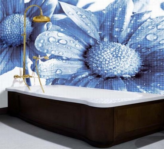 Glass mosaic tiles