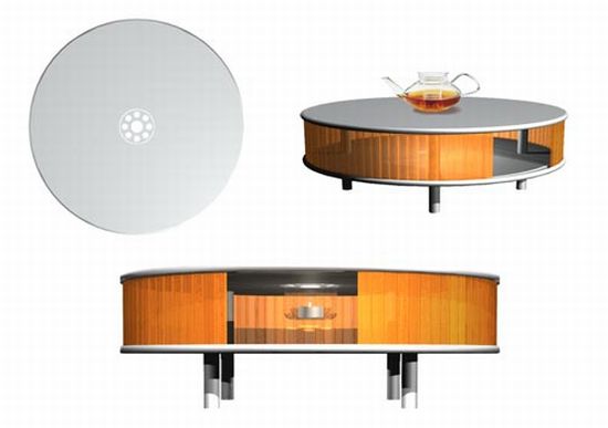 heating fire table