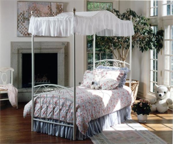 It is a cute canopy bed with pretty design that would completely suit ...