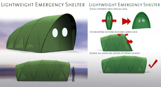 lightweight emergency shelter