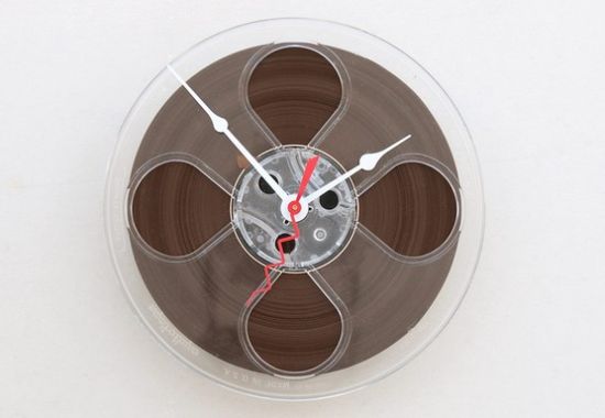 magnetio tape reel clock