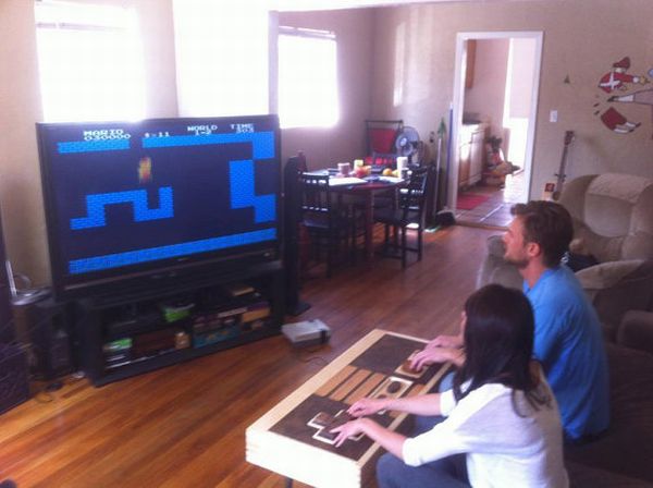 Nintendo NES controller table blends fun with functionality Nintendo NES controller table blends fun with functionality