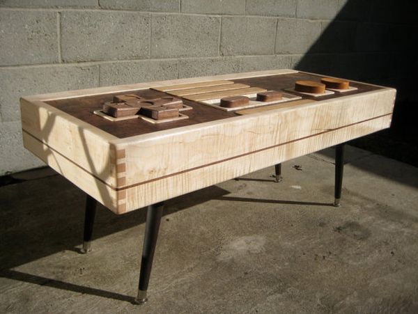 Nintendo NES controller table blends fun with functionality Nintendo NES controller table blends fun with functionality