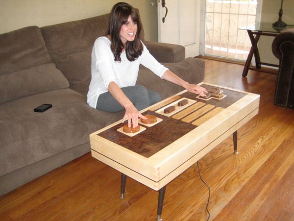 Nintendo NES controller table blends fun with functionality Nintendo NES controller table blends fun with functionality