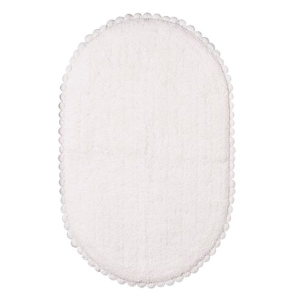 Oval crochet rim Bath rug Oval crochet rim Bath rug