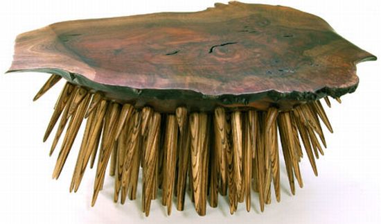 porcupine coffee table