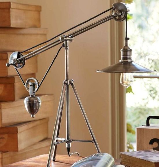 pulley task table lamp