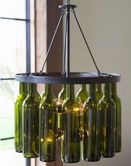 Recycled wine bottles: Home decor on a high