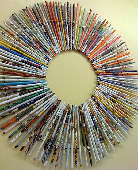 rolled paper wreath rolled paper wreath