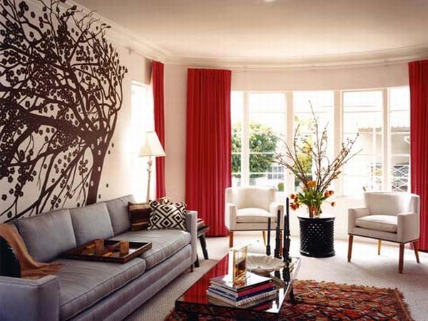Room with color bursts Room with color bursts