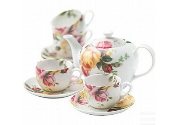 Royal Albert Country Rose 9-pc Tea Set Royal Albert Country Rose 9-pc Tea Set
