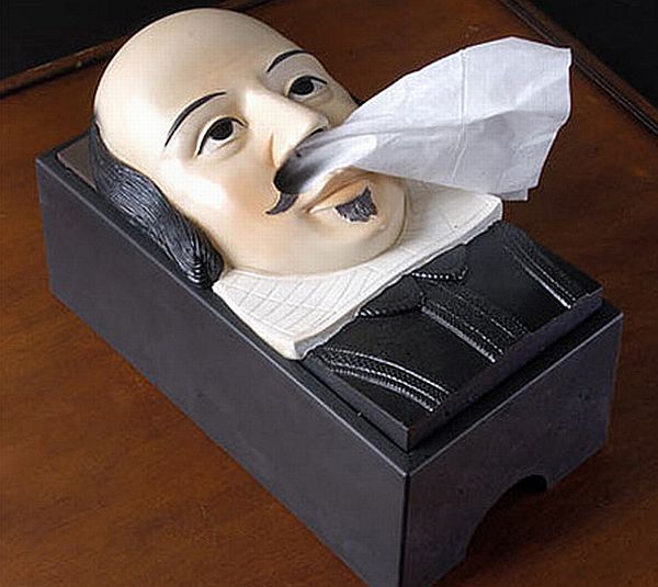 Shakespeare Tissue Box Shakespeare Tissue Box