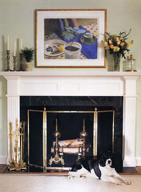 Sprucing up a fireplace
