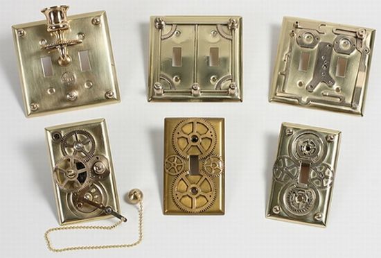 steampunk lightswitch plates steampunk lightswitch plates