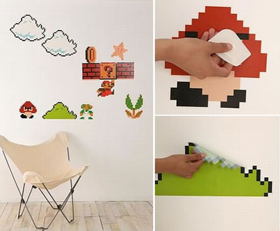 super mario bros wall decals 1