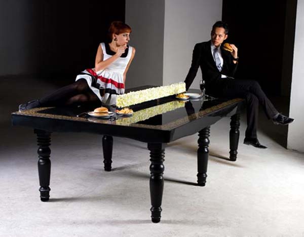 The ping pong table The ping pong table