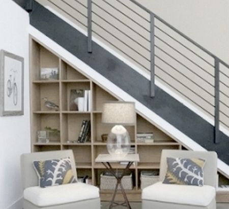 Under stair shelving