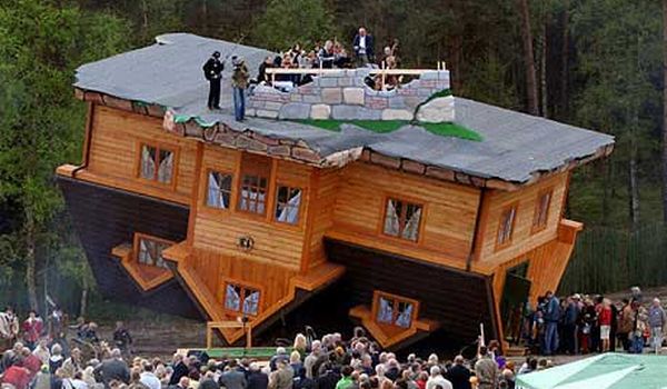 upside down house poland