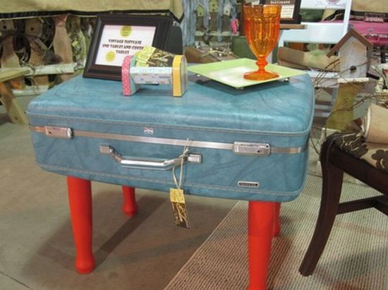 vintage suitcase coffee table