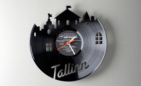 vinyl record clocks2