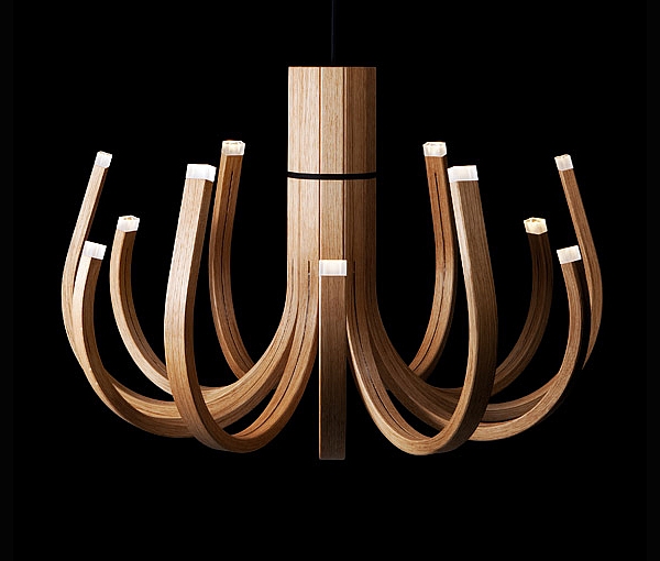 Wooden Chandelier by Mikko Paakkanen Wooden Chandelier by Mikko Paakkanen