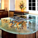 Eco friendly recycled glass countertops