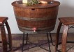bistro wine barrel table cooler
