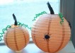Chinese lanterns into Halloween pumpkins