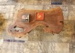 Claro Walnut and Mirror Stainless Coffee Table