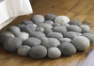 clustered felted stone mat 1