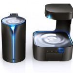 Striking cordless kettle by HJC will bathe your kitchen in subtle blue
