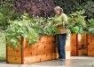 Elevated cedar raised garden beds