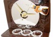 espresso brown hard drive clock
