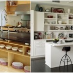 Handy ways to incorporate open shelving into your kitchen cabinetry