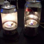 How to recycle soda cans into an oil lantern