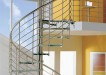 Stylish glass staircase