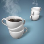 Triple coffee cup satisfies your day’s coffee craving
