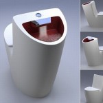 Seven water saving toilets with built-in washbasins