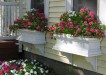 Wooden window boxes