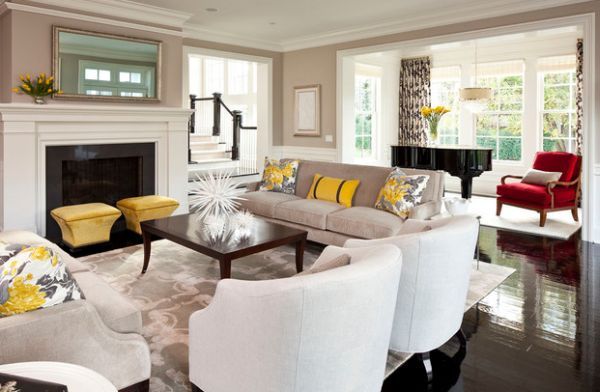 Fabulous-yellow-accents-brought-about-using-trendy-throw-pillows